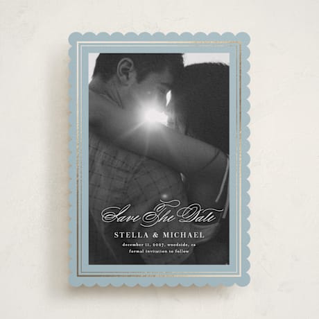 Foil-Pressed Save the Date Cards