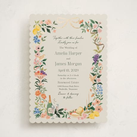 Foil-Pressed Wedding Invitations
