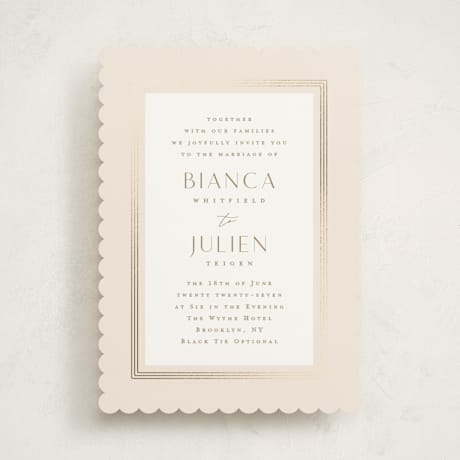 Foil-Pressed Wedding Invitations