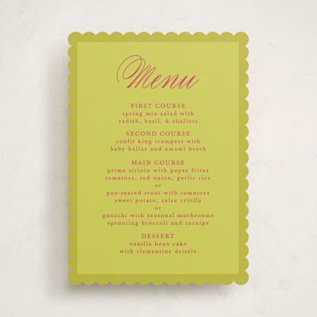 Menus