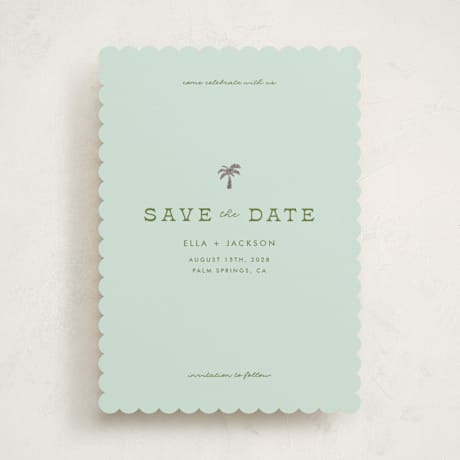Foil-Pressed Save the Date Cards