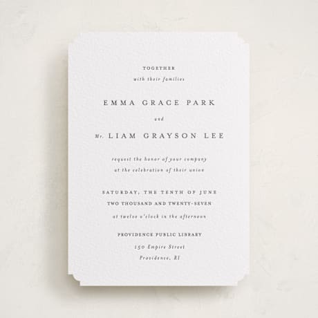 Letterpress Wedding Invitations