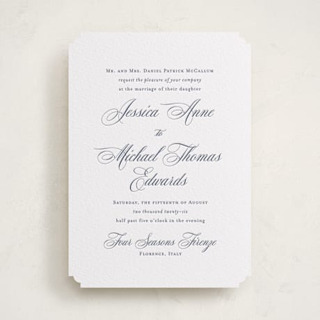 Letterpress Wedding Invitations