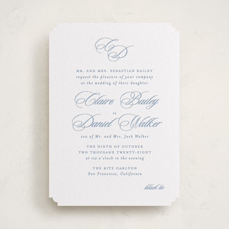 Letterpress Wedding Invitations