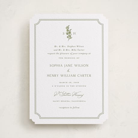 Letterpress Wedding Invitations