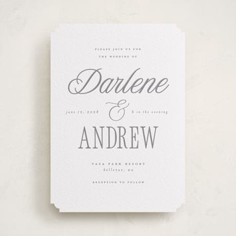 Letterpress Wedding Invitations
