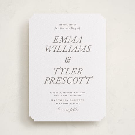 Letterpress Wedding Invitations