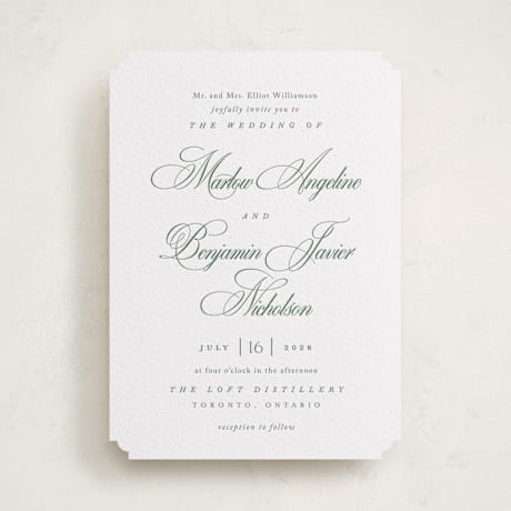 Letterpress Wedding Invitations