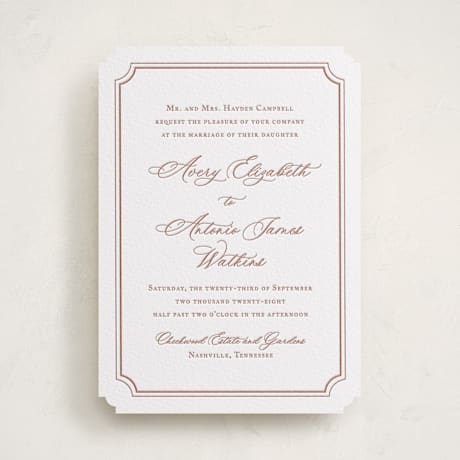 Letterpress Wedding Invitations