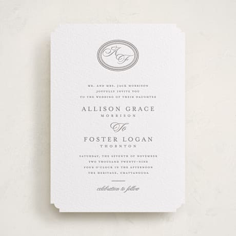Letterpress Wedding Invitations