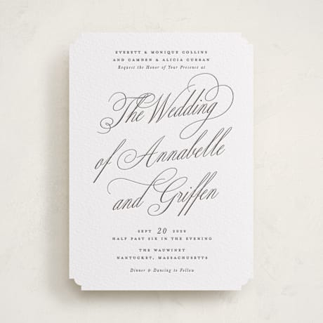 Letterpress Wedding Invitations