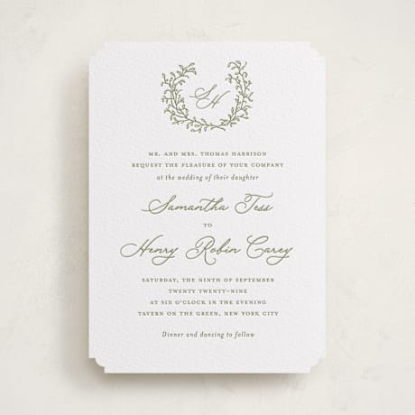 Letterpress Wedding Invitations