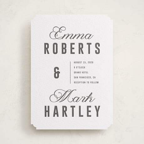 Letterpress Wedding Invitations