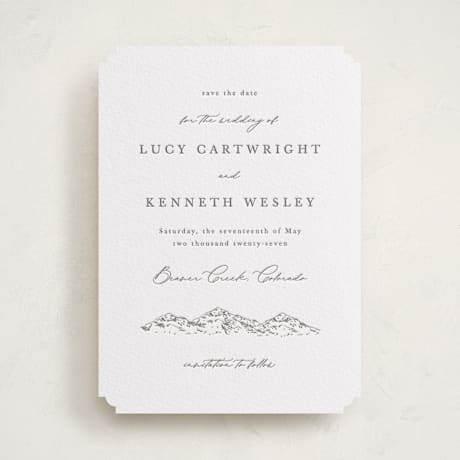 Letterpress Save the Date Cards