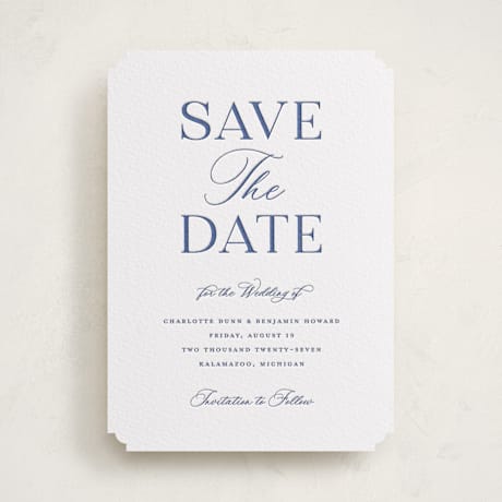 Letterpress Save the Date Cards
