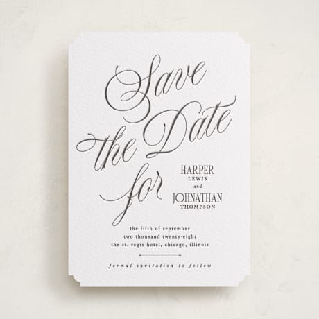 Letterpress Save the Date Cards