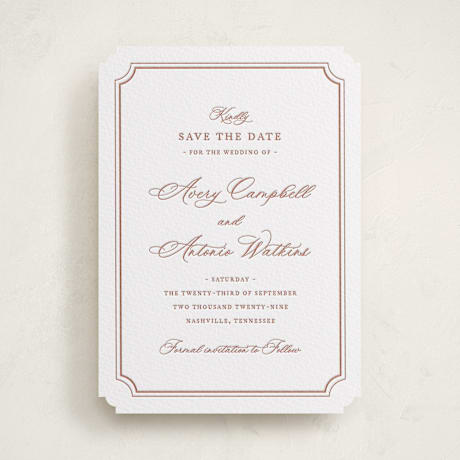 Letterpress Save the Date Cards