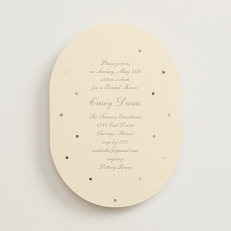 Foil-Pressed Bridal Shower Invitations