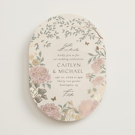 Foil-Pressed Wedding Invitations
