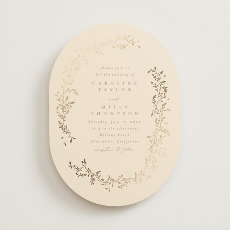Foil-Pressed Wedding Invitations
