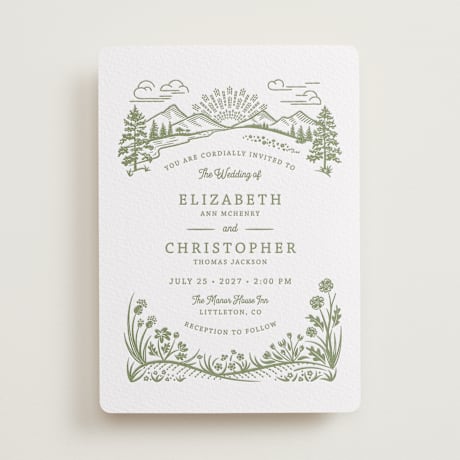 Letterpress Wedding Invitations