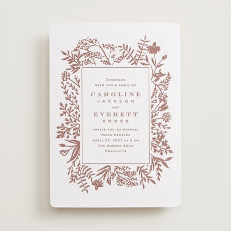 Letterpress Wedding Invitations