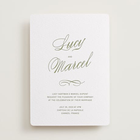 Letterpress Wedding Invitations