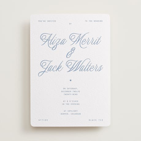 Letterpress Wedding Invitations
