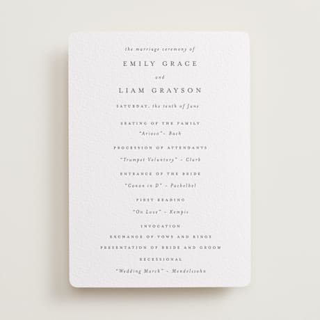 Wedding Programs