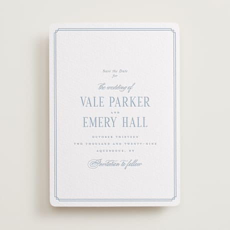Letterpress Save the Date Cards