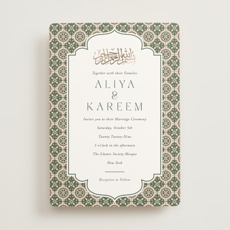 Foil-Pressed Wedding Invitations