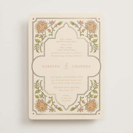 Foil-Pressed Wedding Invitations