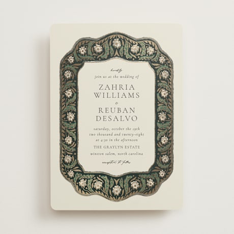 Foil-Pressed Wedding Invitations