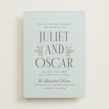 Foil-Pressed Wedding Invitations