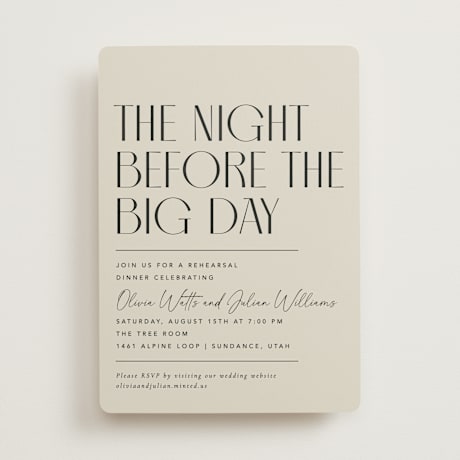 Rehearsal Dinner Invitations
