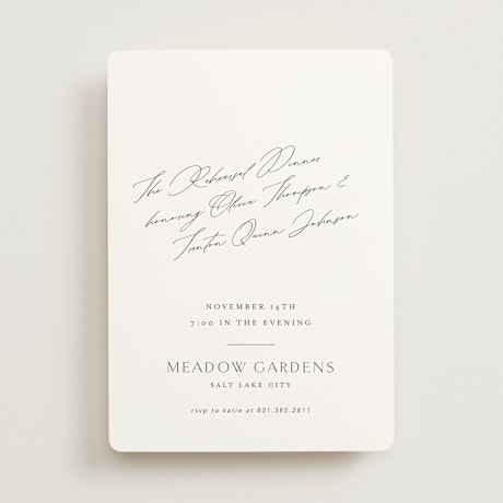 Rehearsal Dinner Invitations