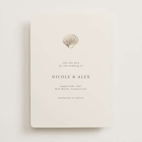Foil-Pressed Save the Date Cards