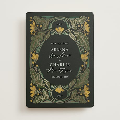 Foil-Pressed Save the Date Cards