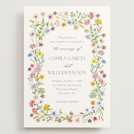 Foil-Pressed Grand Wedding Invitations