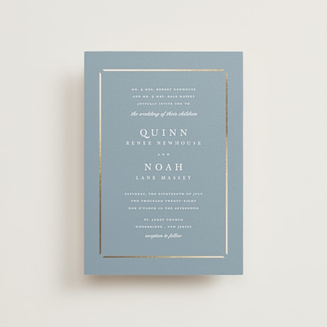 Foil-Pressed Petite Wedding Invitations