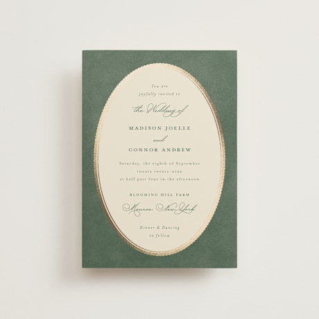 Foil-Pressed Petite Wedding Invitations