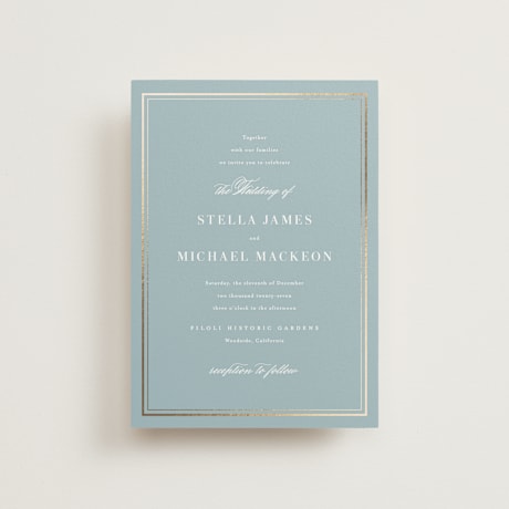 Foil-Pressed Petite Wedding Invitations