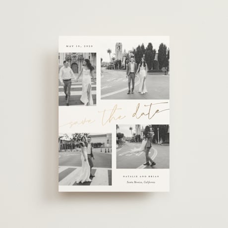 Foil-Pressed Save the Date Postcards