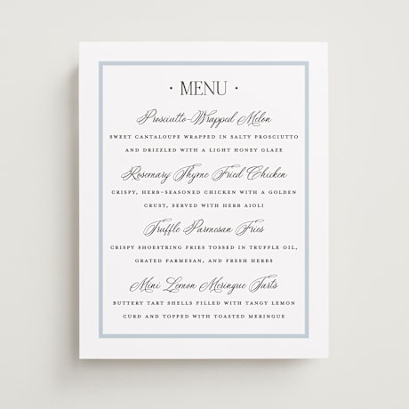 Graduation Menu Signs