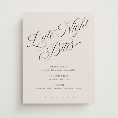 Menu Signs