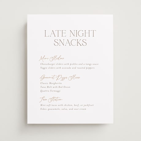 Menu Signs
