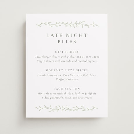Menu Signs
