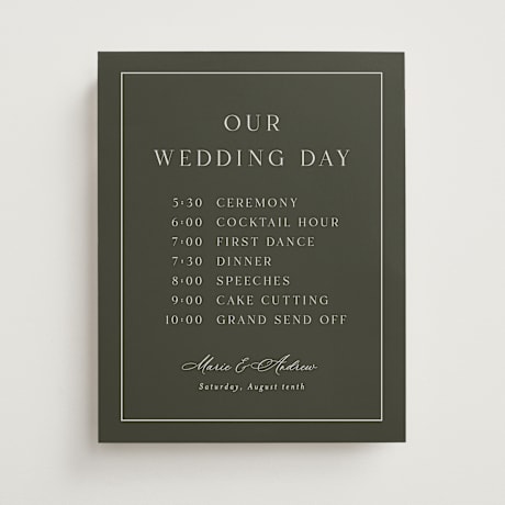 Schedule Signs