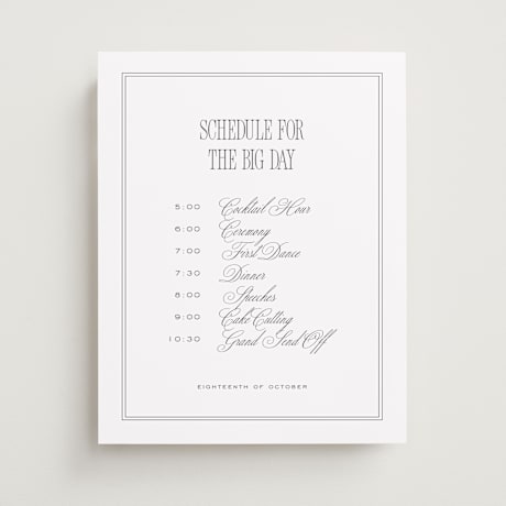 Schedule Signs