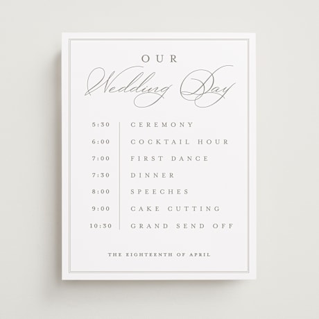 Schedule Signs